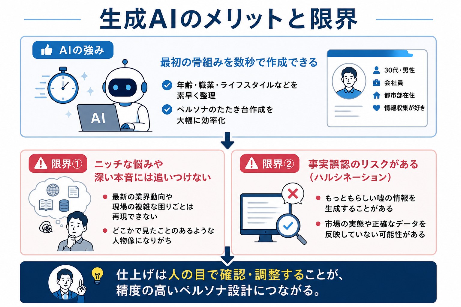 生成AIのメリットと限界