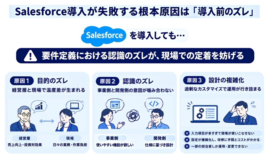 Salesforce導入が失敗する根本原因